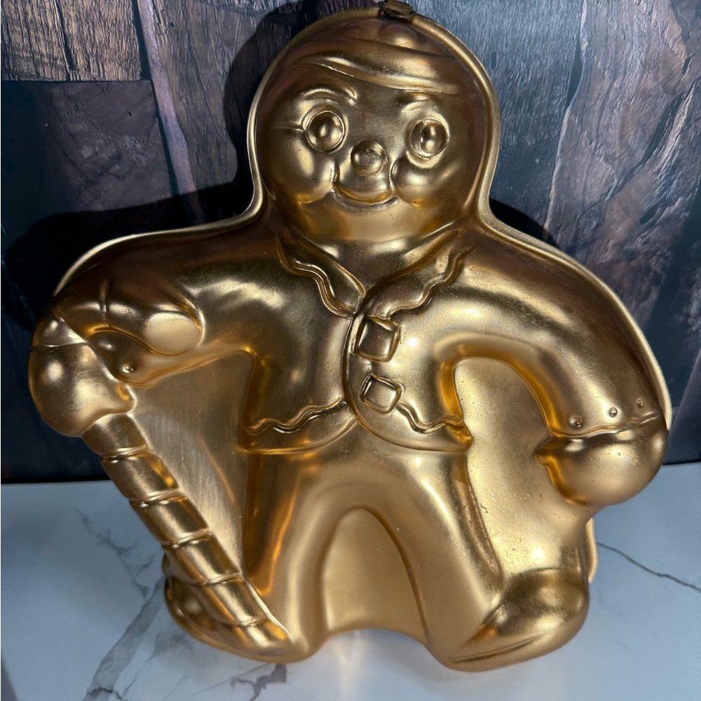 Vintage Copper Gingerbread Man Cake Mold